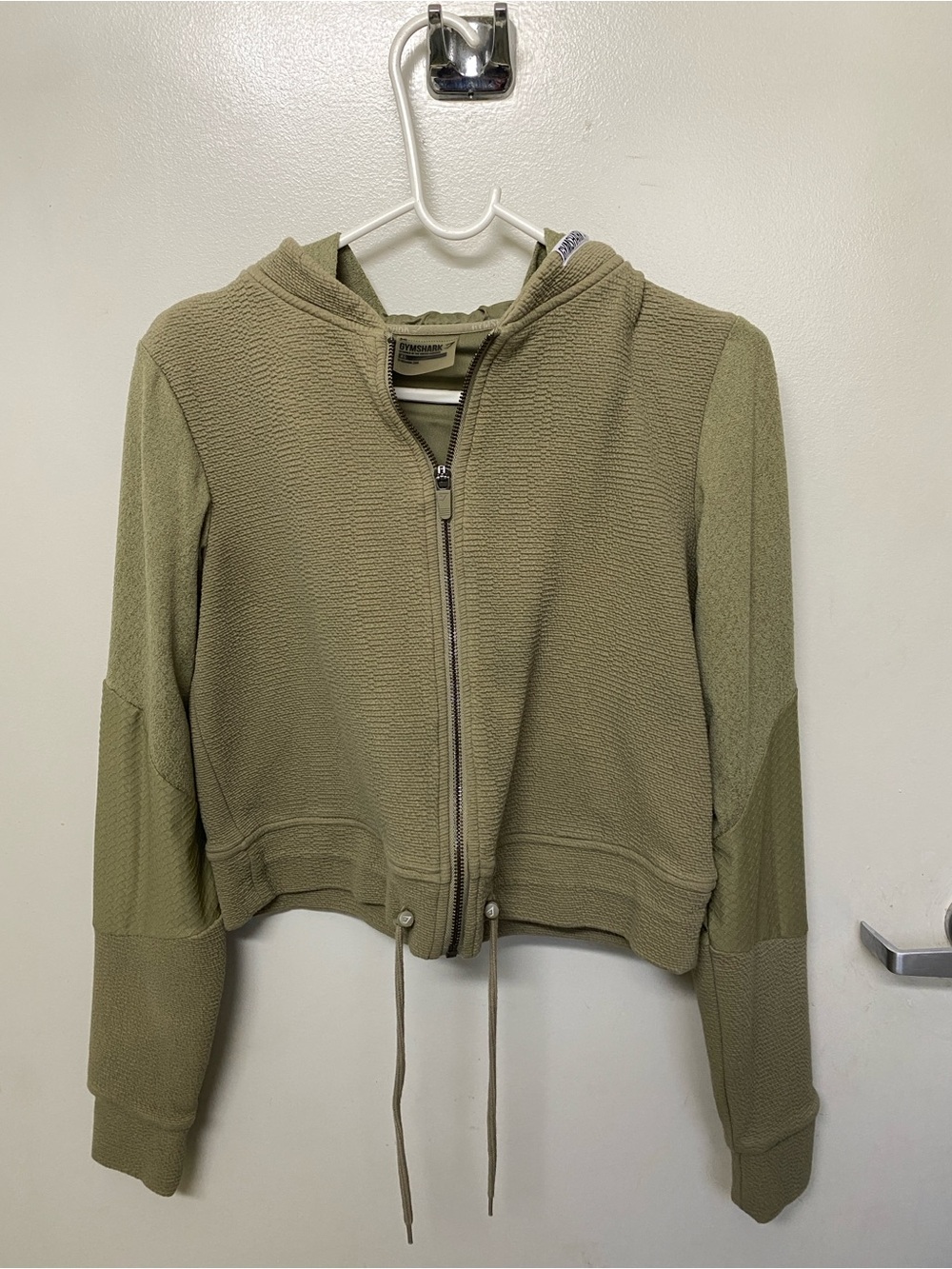 Gymshark Zip Hoodie in Olive Green